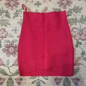 BCBGMaxAzria Vibrant Pink Pencil Skirt